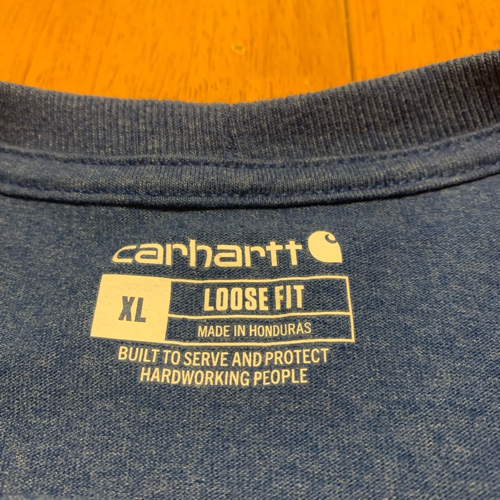 Men’s Carhartt loose fit shirt blue color size xl